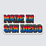 Zarape Made in San Diego 4" Sticker (Preorder: Shipping Begins May 9th)