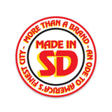 Tacos El San Diego Circle Logo 3" Sticker - Made in San Diego Clothing Company