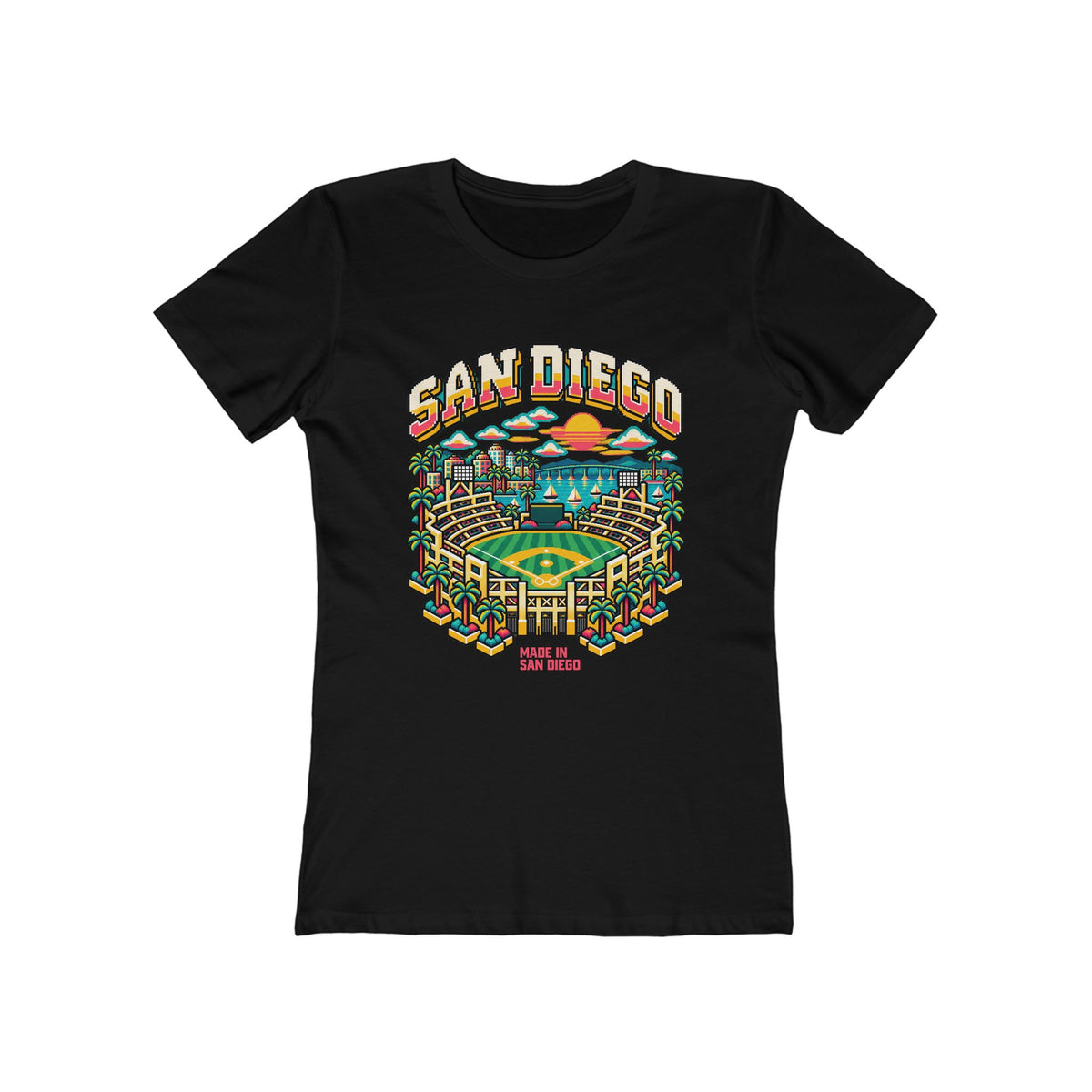 Women's City 8-Bit San Diego T-Shirt