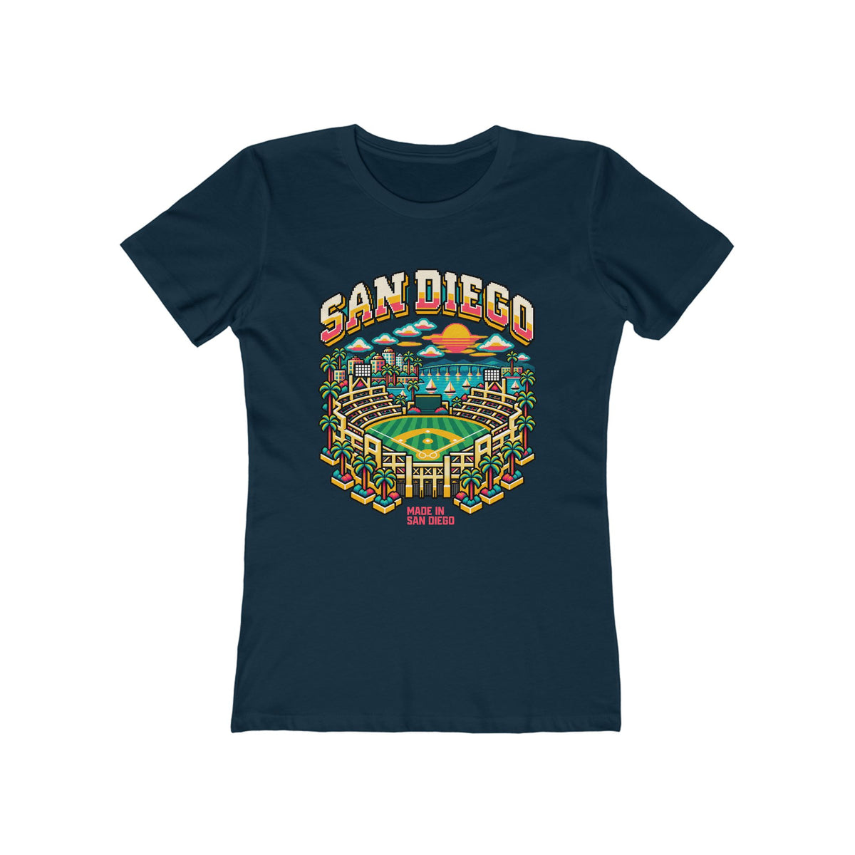Women's City 8-Bit San Diego T-Shirt