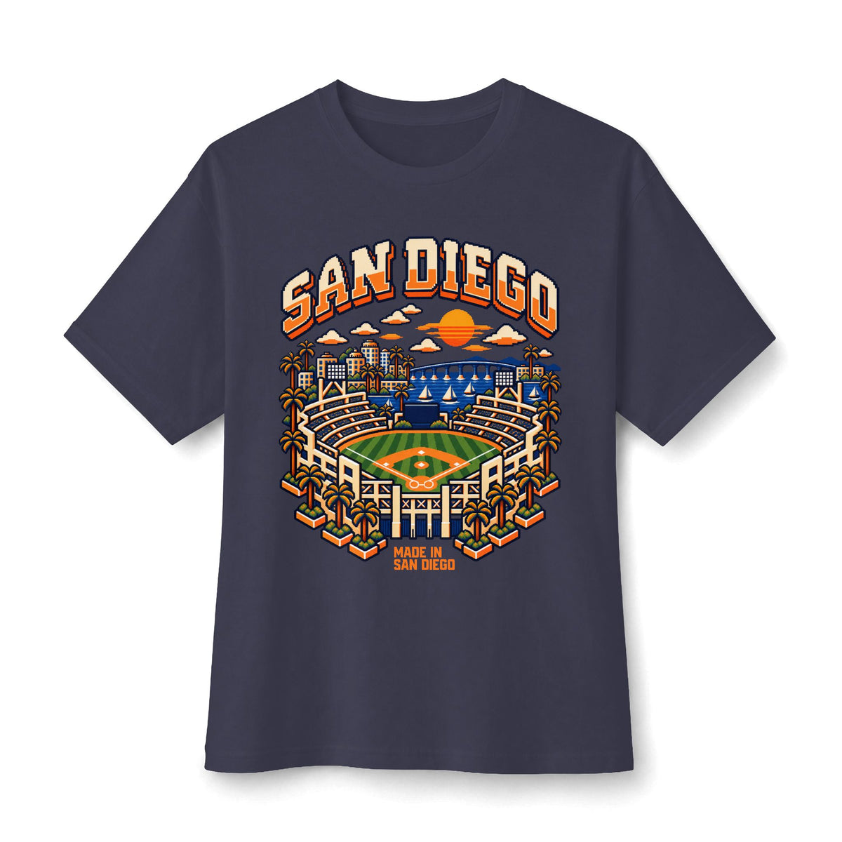 8-Bit San Diego Classic Big & Tall T-Shirt