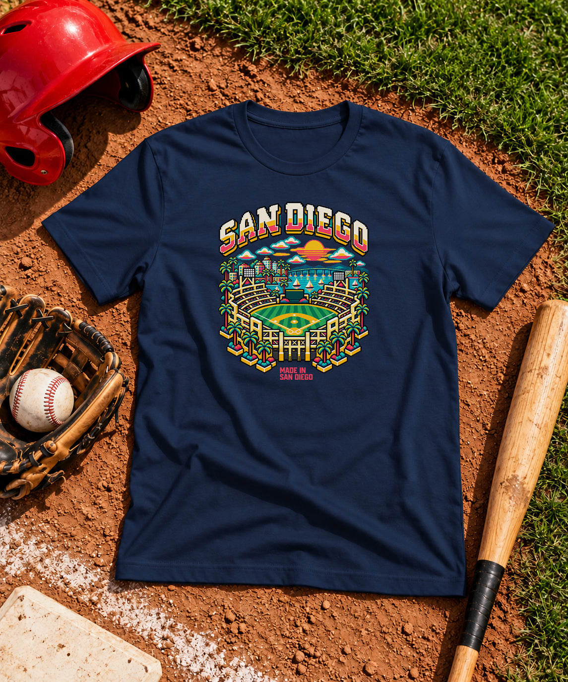 8-Bit San Diego City Unisex T-shirt