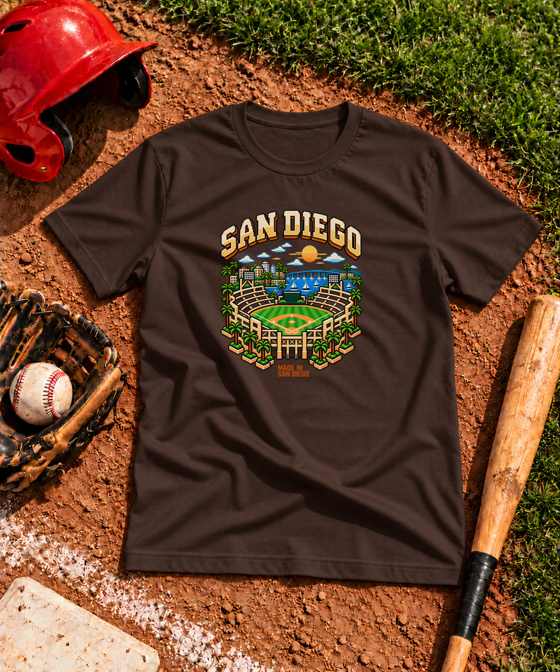 8-Bit San Diego Heritage Big & Tall T-Shirt