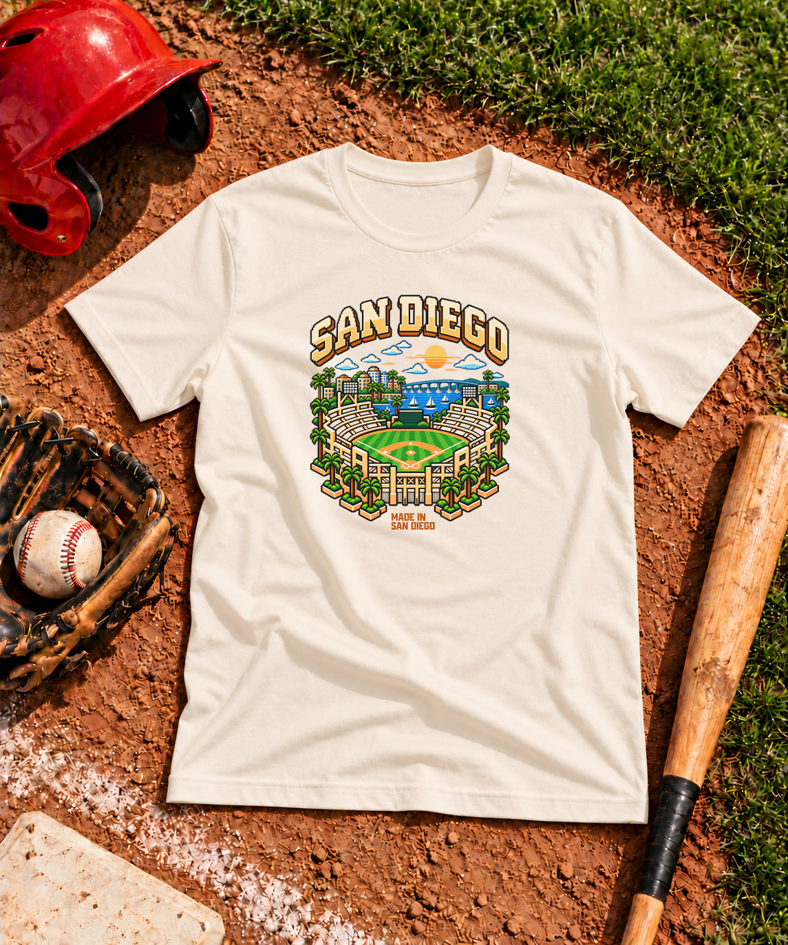 8-Bit San Diego Heritage Big & Tall T-Shirt