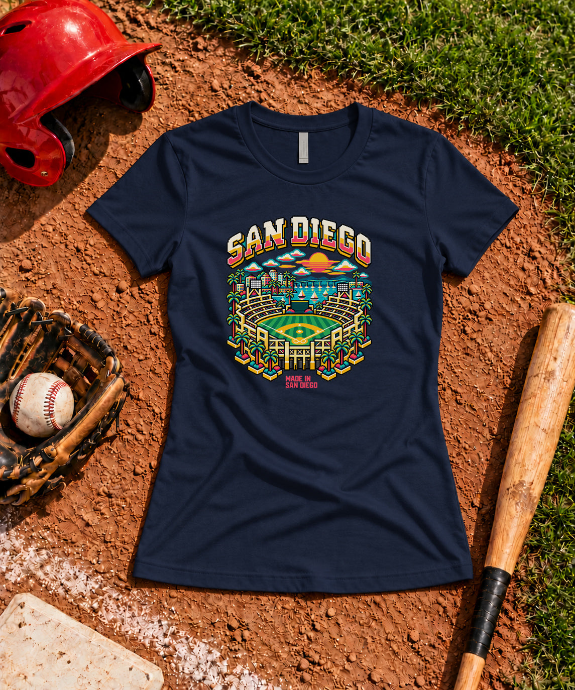 8-Bit San Diego City Women's T-shirt