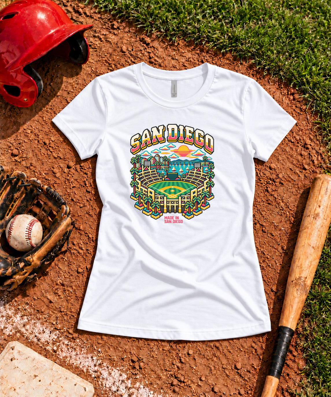 8-Bit San Diego City Women's T-shirt