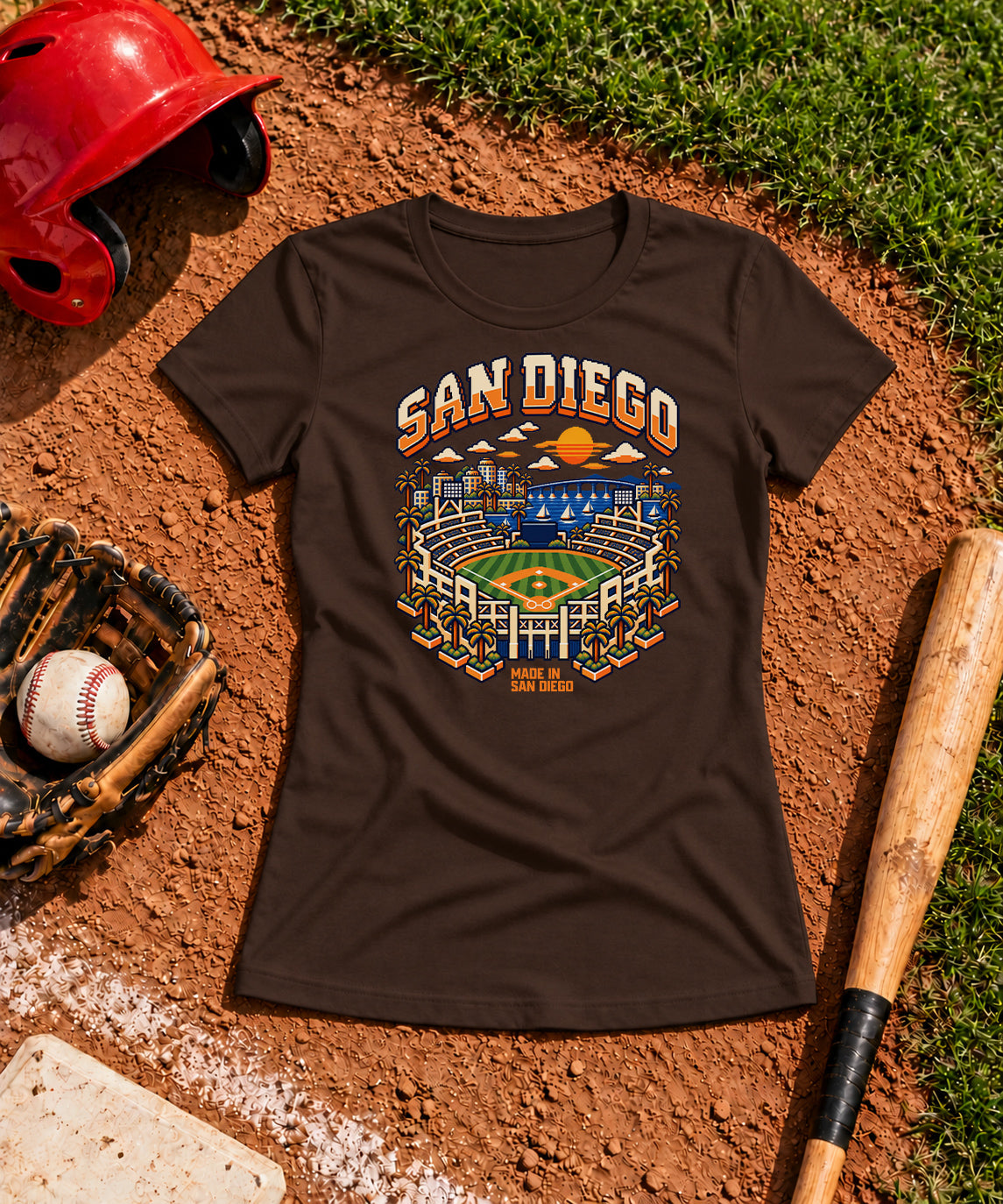 Women's Classic 8-Bit San Diego T-Shirt