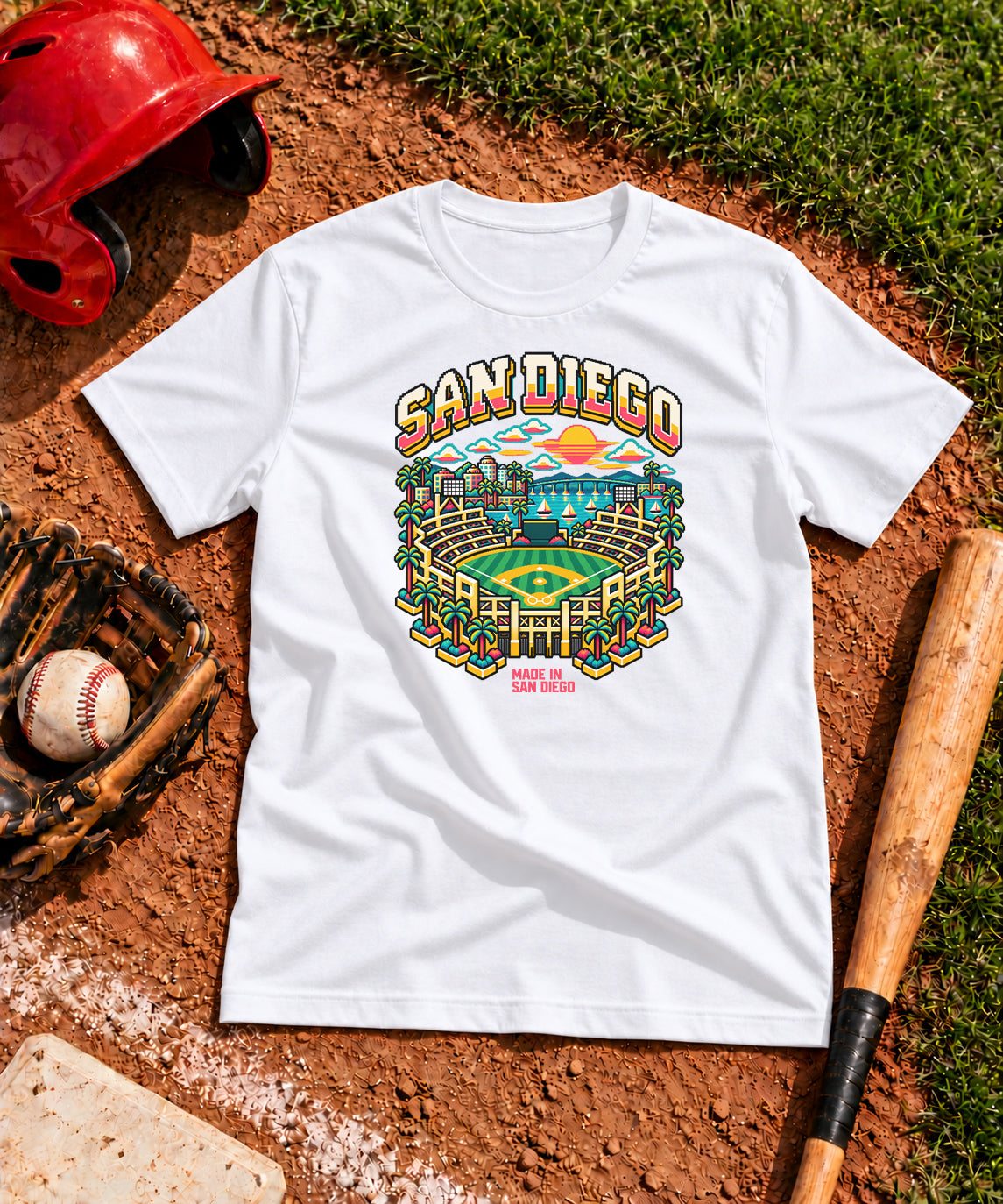 Lightweight City 8-Bit San Diego T-Shirt