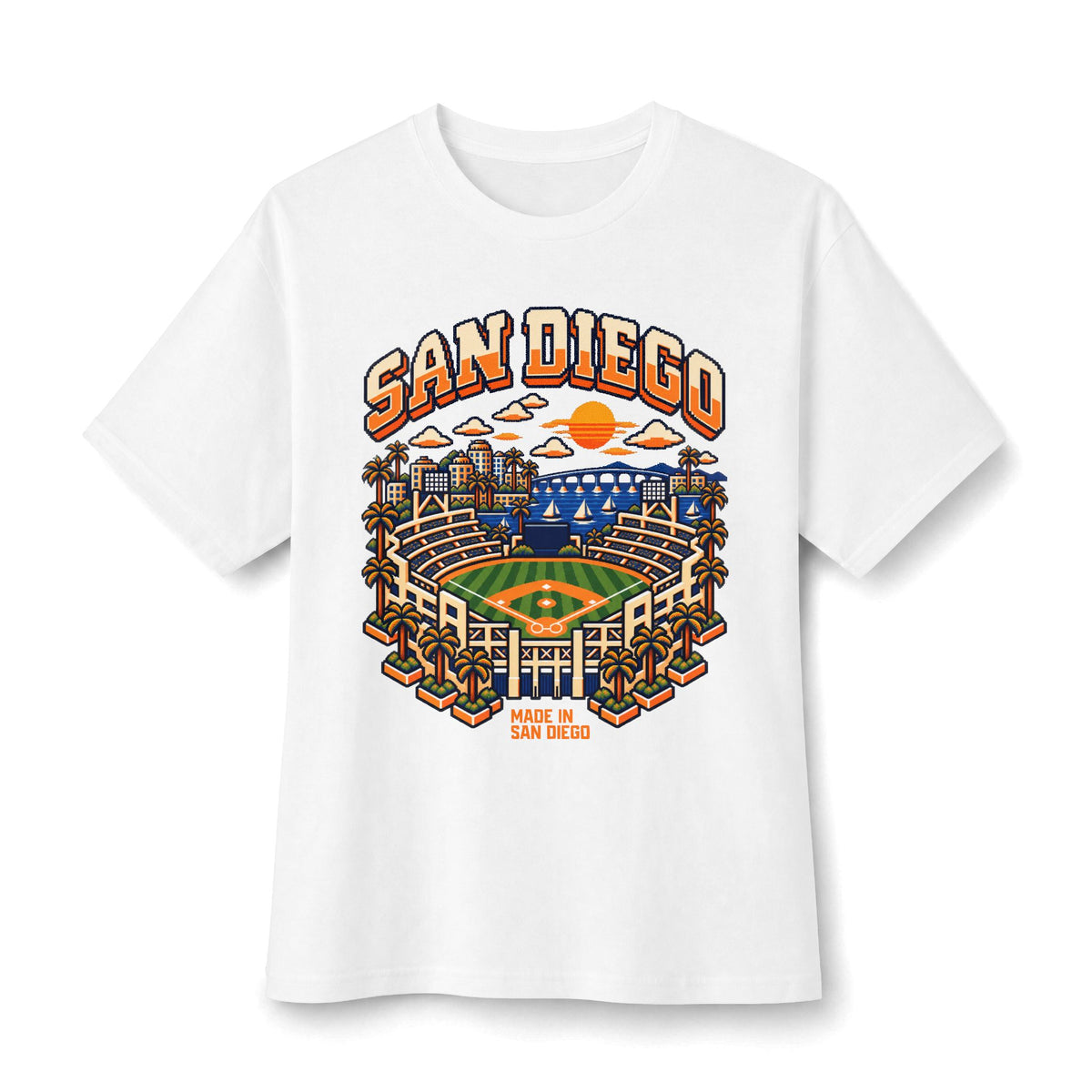 8-Bit San Diego Classic Big & Tall T-Shirt