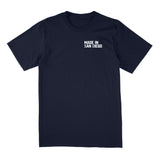We Are San Diego Unisex T-Shirt/Sweatshirt (Navy Blue/White/Metallic Silver)