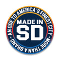 Original Logo Gradient 3" Sticker (Navy Blue/White/Gradient)