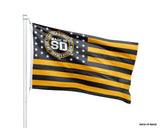 Made in San Diego Brown, Gold & White Flag – 3' x 5'