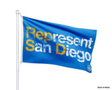 Represent San Diego Flag – Powder Blue, Gold & White (3' x 5')