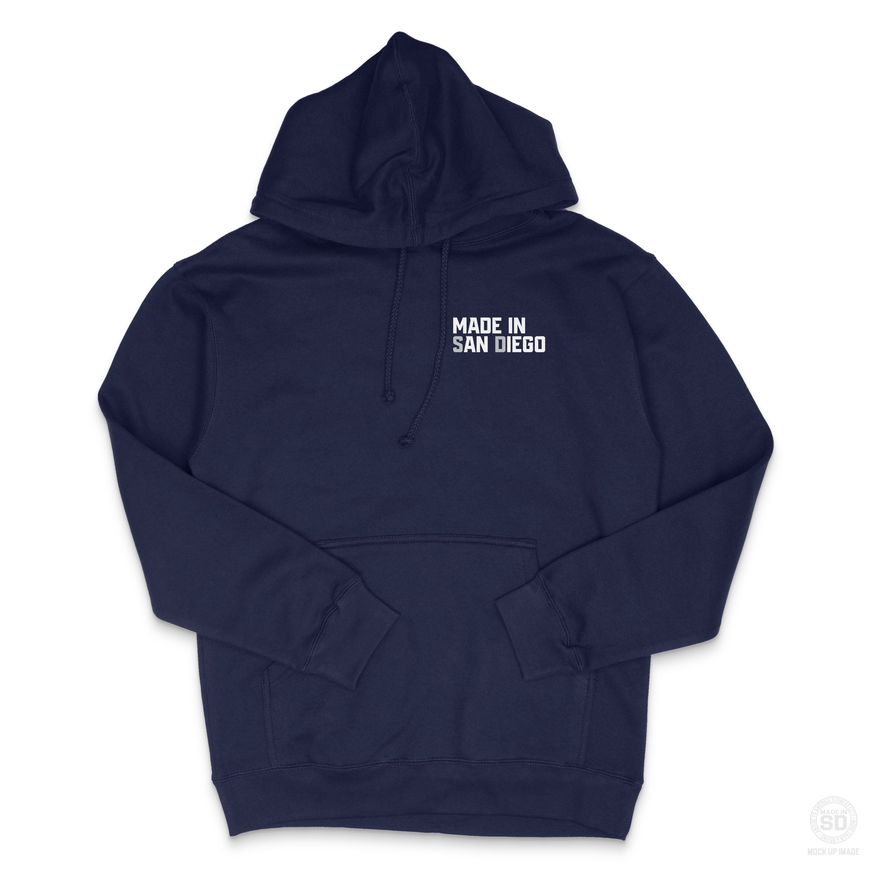 We Are San Diego Unisex T-Shirt/Sweatshirt (Navy Blue/White/Metallic Silver)