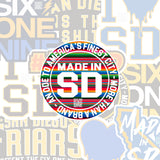 Made in San Diego Original Logo 3" Zarape Sticker - Made in San Diego Clothing Company