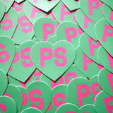 Made in San Diego PS Heart 3" City Connect Sticker - Made in San Diego Clothing Company