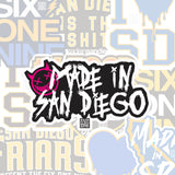 Made in San Diego Punk Sticker - Made in San Diego Clothing Company