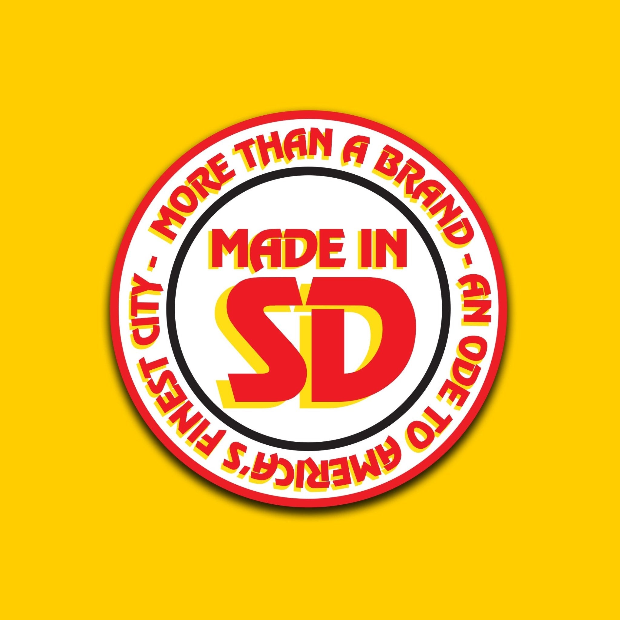 **PREORDER** Tacos El San Diego Circle Logo 3" Sticker - Made in San Diego Clothing Company