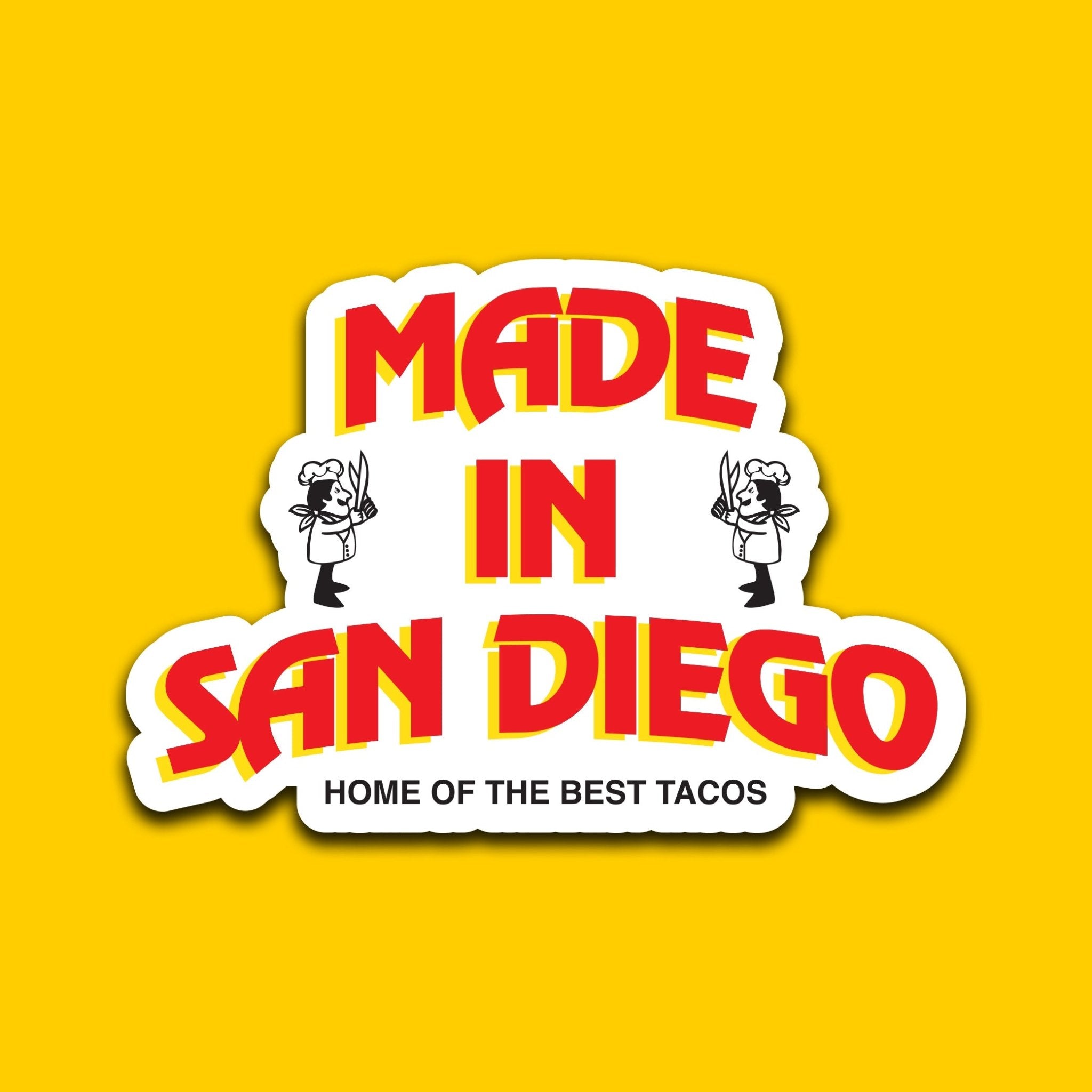 **PREORDER** Tacos El San Diego Logo 4" Sticker - Made in San Diego Clothing Company