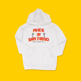 **PREORDER** Tacos El San Diego Sweatshirt (White) - Made in San Diego Clothing Company