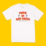 **PREORDER** Tacos El San Diego T-Shirt (White) - Made in San Diego Clothing Company