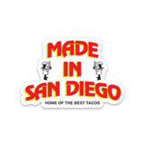 Tacos El San Diego Logo 4" Sticker - Made in San Diego Clothing Company
