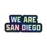 We Are San Diego Azul & Chrome 4" Sticker - Made in San Diego Clothing Company